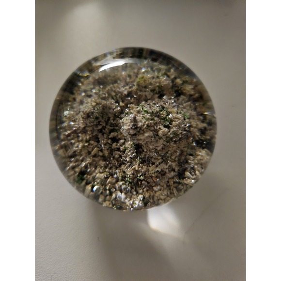 Antique BaccaratPaperweight - Mountains Of The Moon Moonscape - 3 Peaks - Rare